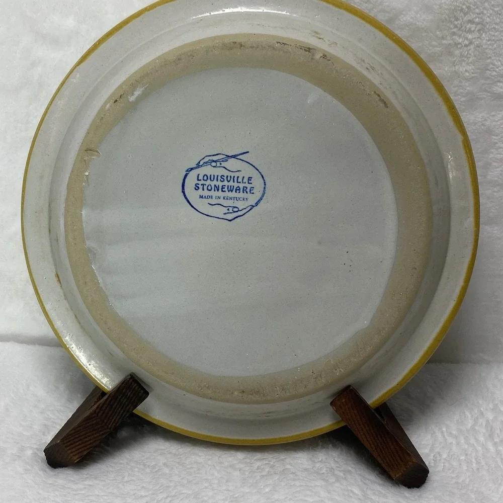 Louisville Stoneware Pies by Dottie Ceramic Pie‎ Plate Hand Painted Farmhouse